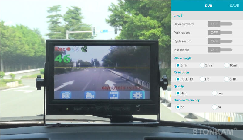 1080P ADAS高级车载驾驶辅助系统 - 带录像功能