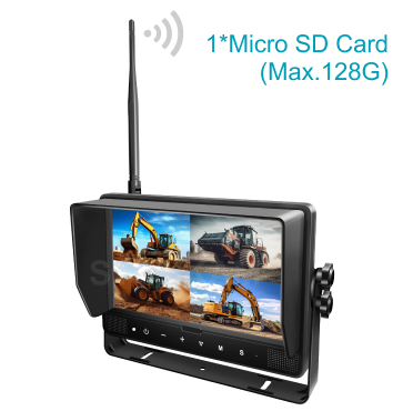 9寸无线车用监控录像TFT液晶显示器