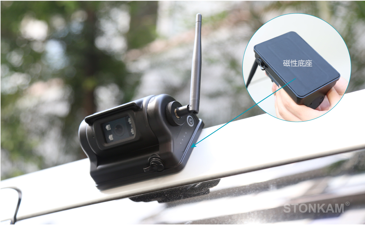 高清车载wifi无线监控电池摄像头 - 布线简单