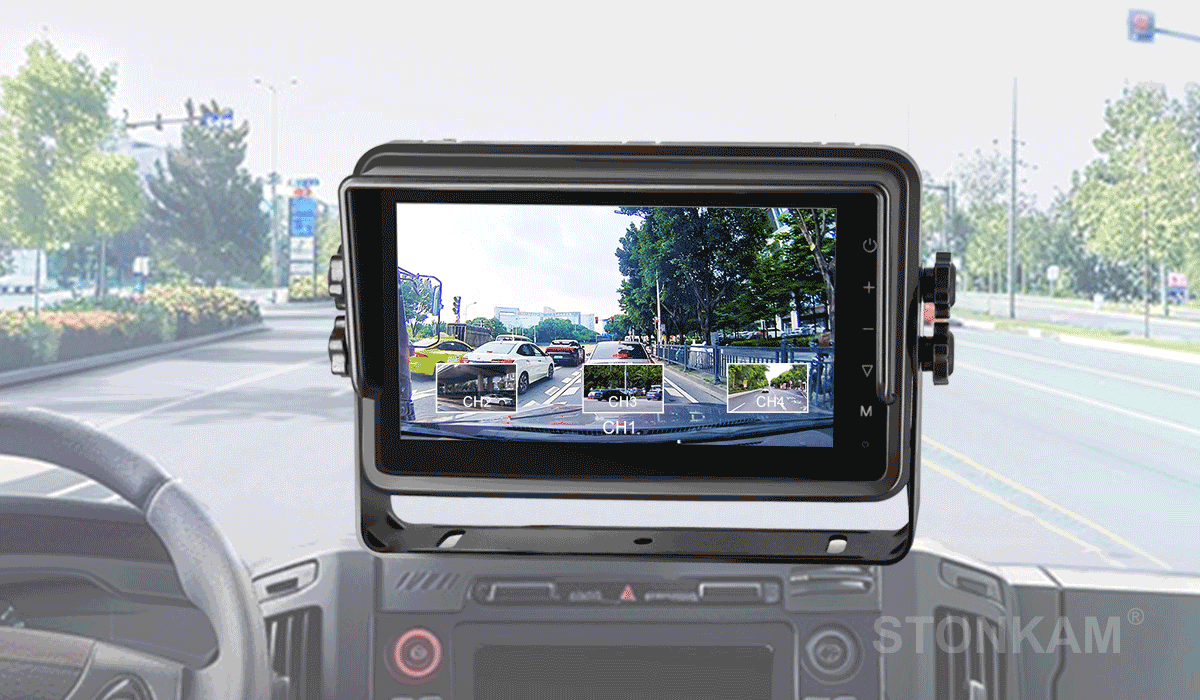 车载高清四分割显示器